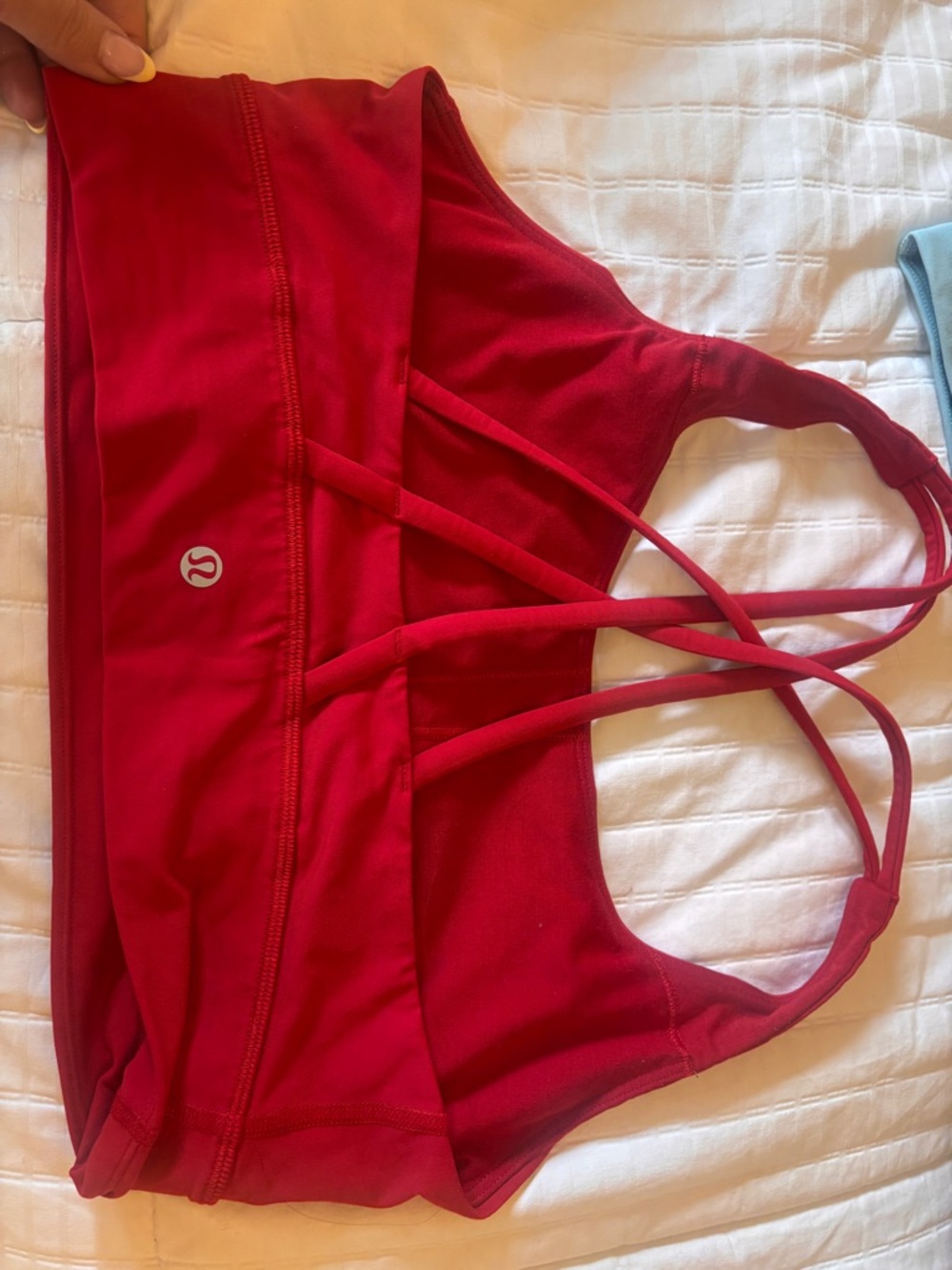lululemon athletica Red Strappy Sports Bra